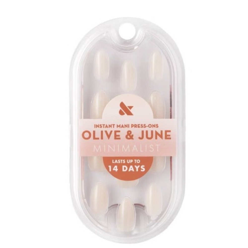 Olive & June Minimalist Press-On Nails Medium Round Milky Syrup Gradient 32ct